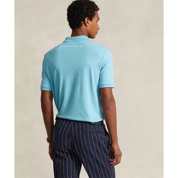 Polo Ralph Lauren NWT Classic Fit Soft Cotton Polo Turquoise Nova Heather Small - Picture 2 of 5